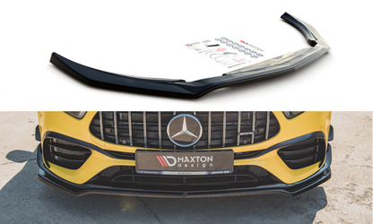 Front Ansatz V.1 für Mercedes-AMG A 45 S Aero Pack W177 schwarz Hochglanz