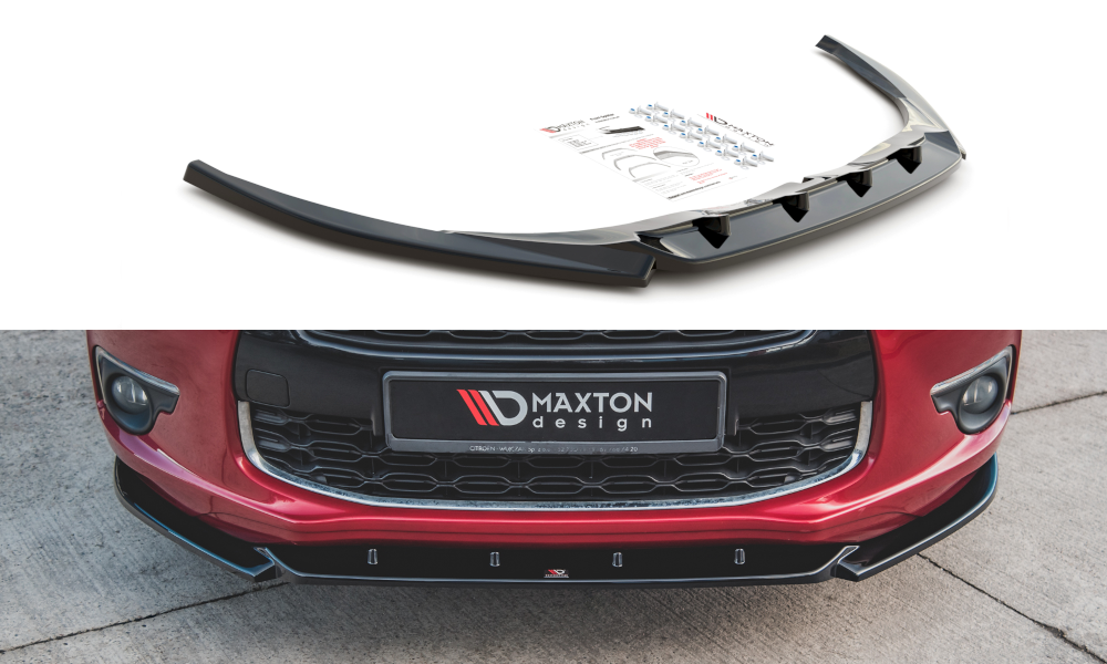 Front Ansatz für Citroen DS4 schwarz Hochglanz