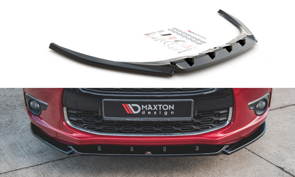Front Ansatz für Citroen DS4 schwarz Hochglanz