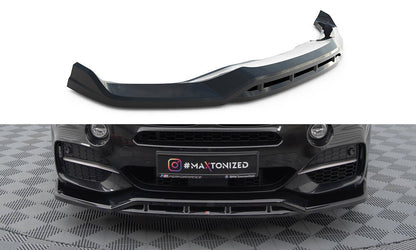 Front Ansatz V.3 für BMW X5 M-Paket F15 schwarz Hochglanz