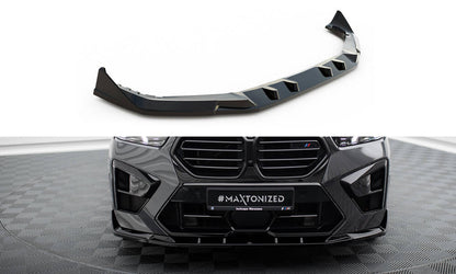 Front Ansatz V.2 für BMW X5 M F95 Facelift schwarz Hochglanz