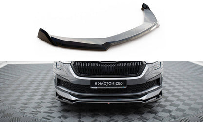Front Ansatz V.2 für Skoda Kodiaq Sportline Mk1 Facelift schwarz Hochglanz