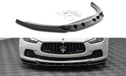Front Ansatz V.1 für Maserati Ghibli Mk3 schwarz Hochglanz
