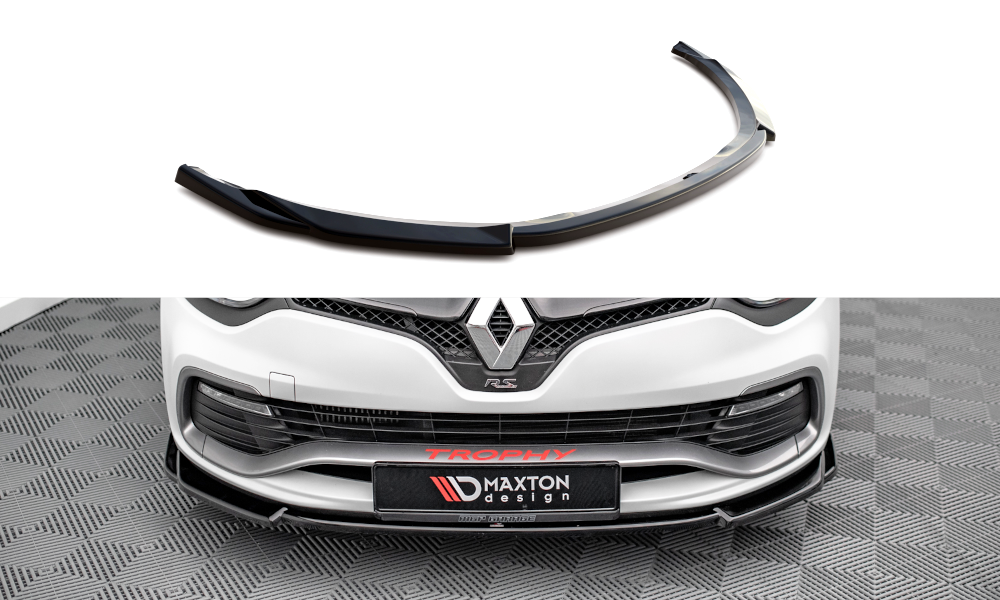 Front Ansatz V.2 für Renault Clio RS Mk4 schwarz Hochglanz