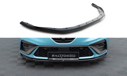 Front Ansatz V.2 für Renault Clio R.S. Line Mk5 schwarz Hochglanz