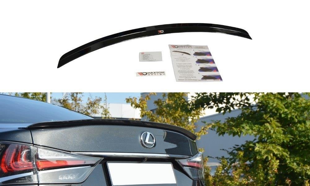 Spoiler CAP für Lexus GS Mk4 Facelift T schwarz Hochglanz