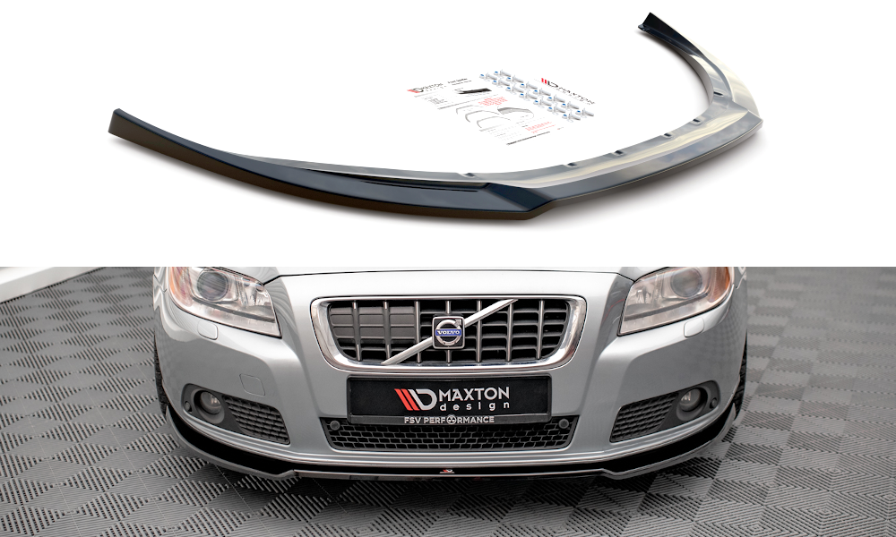 Front Ansatz V.2 für Volvo V70 Mk3 schwarz Hochglanz