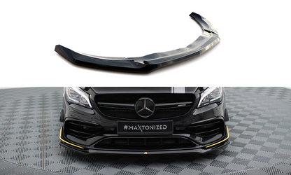 Front Ansatz V.3 für Mercedes-AMG CLA 45 Aero C117 Facelift schwarz Hochglanz