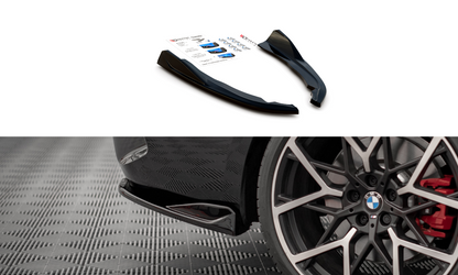 Heck Ansatz Flaps Diffusor V.2 für BMW 4er M-Paket G22 / G23 / G22 Facelift / G23 Facelift schwarz Hochglanz