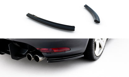 Heck Ansatz Flaps Diffusor für Alfa Romeo GT schwarz Hochglanz