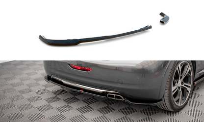 Heck Ansatz Flaps Diffusor für Peugeot 208 GTi Mk1 schwarz Hochglanz