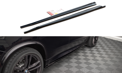Seitenschweller Ansatz für V.1 für BMW X5 M F85 schwarz Hochglanz