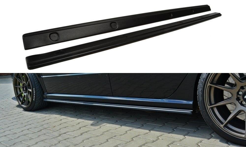 Seitenschweller Ansatz für Skoda Fabia RS Mk1 schwarz Hochglanz