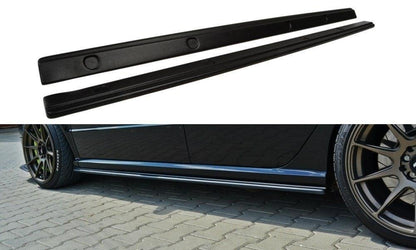 Seitenschweller Ansatz für Skoda Fabia RS Mk1 schwarz Hochglanz