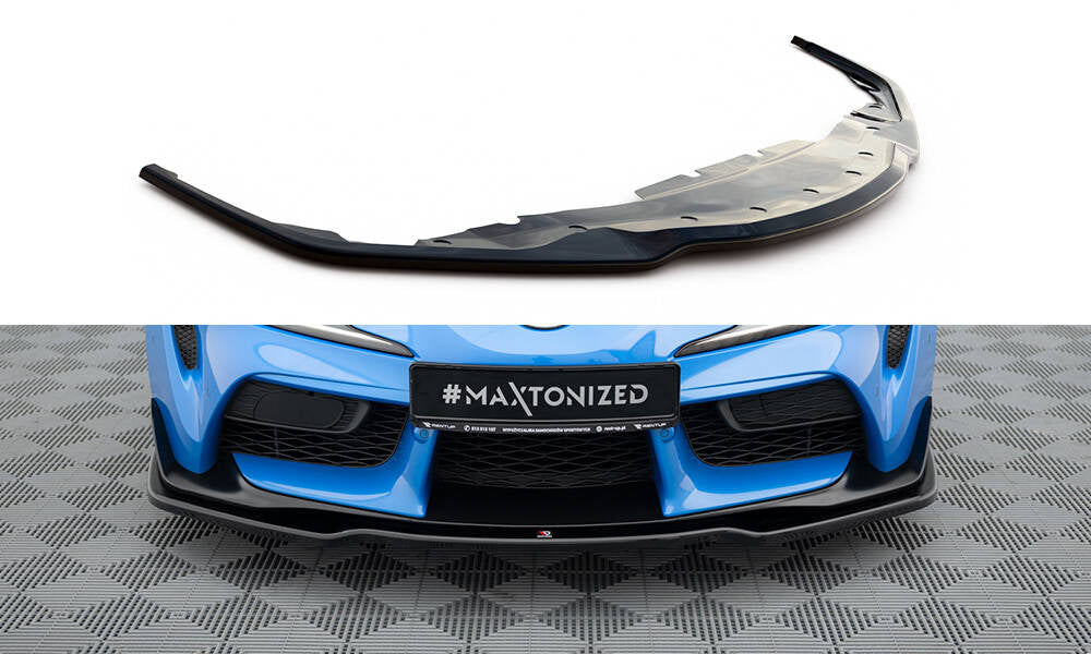 Front Ansatz V.2 für Toyota Supra Mk5 schwarz Hochglanz