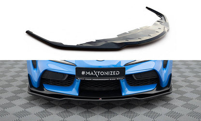 Front Ansatz V.2 für Toyota Supra Mk5 schwarz Hochglanz