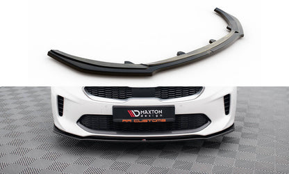 Front Ansatz V.1 für Kia Stinger GT / GT-Line / Standard Mk1 schwarz Hochglanz