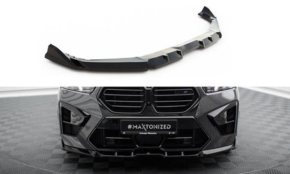 Front Ansatz V.1 für BMW X5 M F95 Facelift schwarz Hochglanz
