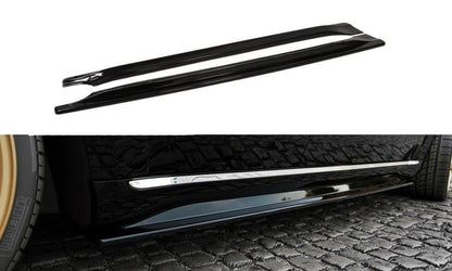 Seitenschweller Ansatz für Jeep Grand Cherokee WK2 Summit Facelift schwarz matt