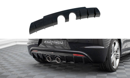Diffusor Heck Ansatz V.3 für VW Scirocco R Mk3 schwarz Hochglanz