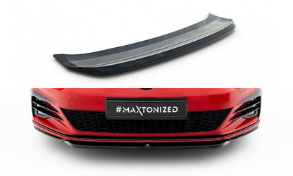Front Ansatz V.5 für VW Golf GTI Mk7 Facelift schwarz Hochglanz
