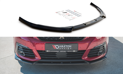 Front Ansatz V.1 für Peugeot 308 GT Mk2 Facelift schwarz Hochglanz