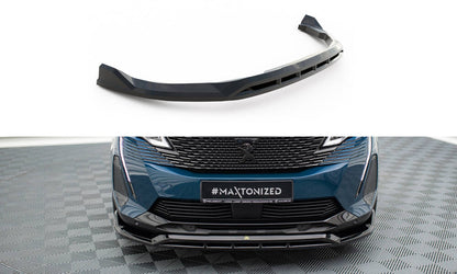 Front Ansatz für Peugeot 3008 GT-Line Mk2 Facelift schwarz Hochglanz