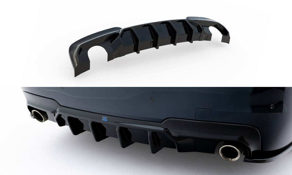 Diffusor Heck Ansatz V.2 für BMW 5er M-Paket F10 / F11 (Einzelauspuff li. re.)