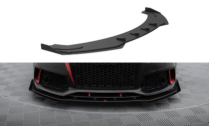 Street Pro Front Ansatz für +Flaps für + Flaps Audi A7 RS7 Look C7 schwarz Hochglanz