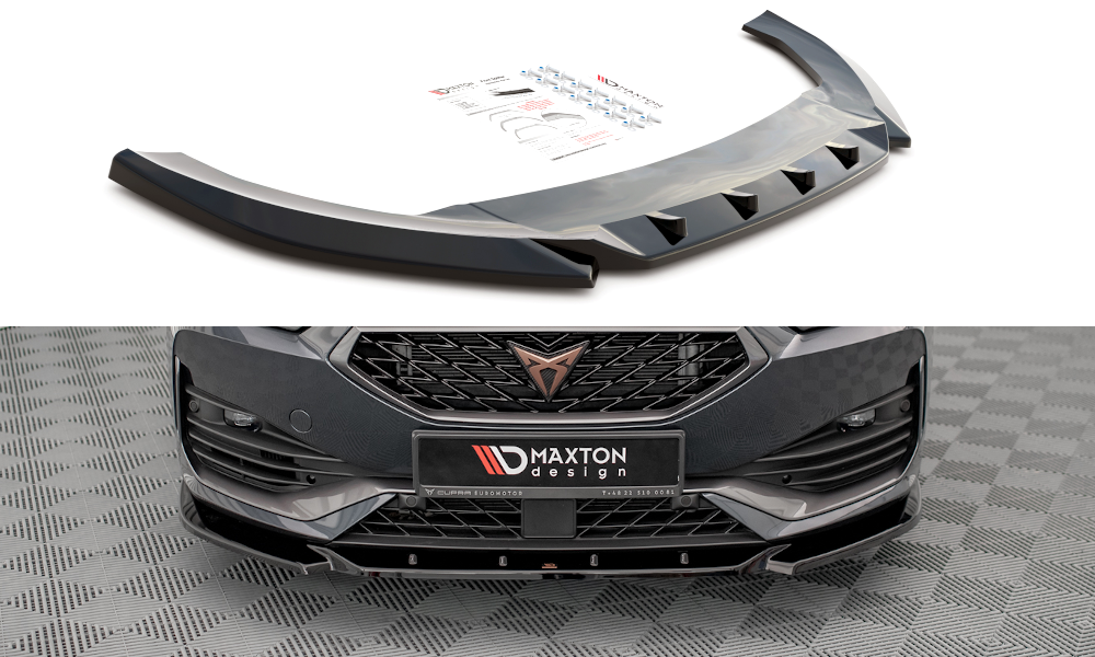Front Ansatz V.3 für Cupra Leon Mk1 schwarz Hochglanz