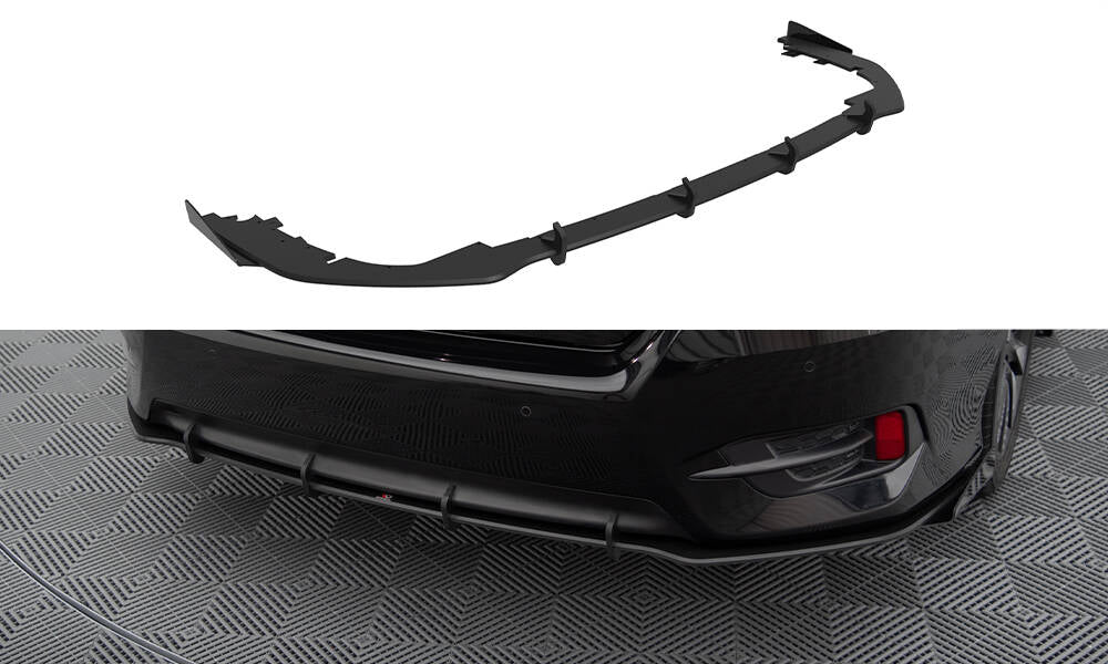 Street Pro Heck Ansatz Flaps Diffusor +Flaps für Honda Civic Mk10 schwarz Hochglanz