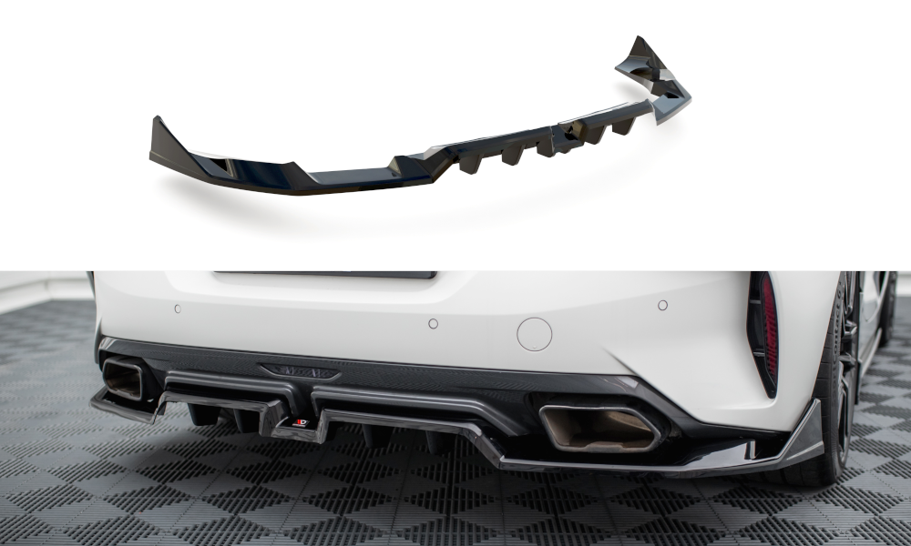 Mittlerer Cup Diffusor DTM Look Heck Ansatz für BMW Z4 M40i G29 schwarz Hochglanz