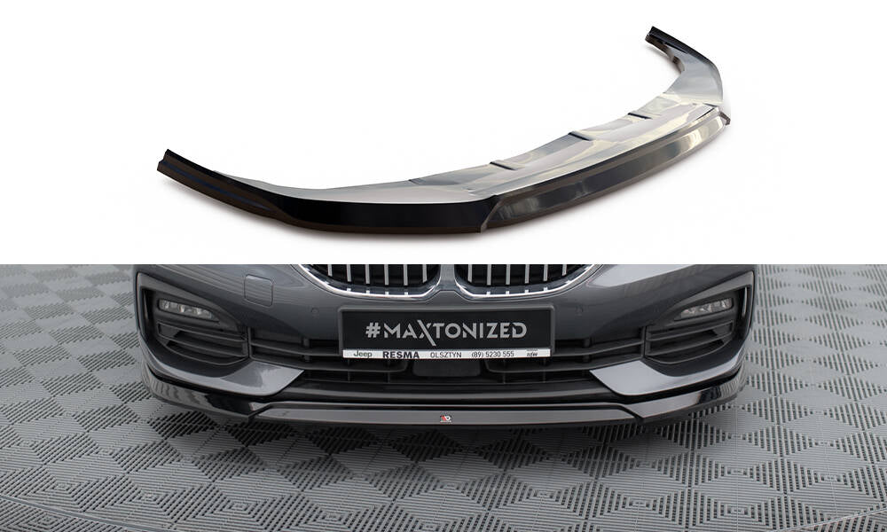 Front Ansatz V.2 für BMW 1er F40 schwarz Hochglanz
