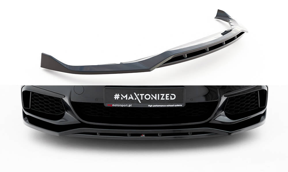 Front Ansatz V.3 für BMW M550i / M550d Limousine G30  schwarz Hochglanz