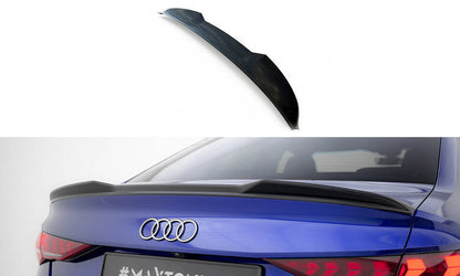 Spoiler CAP 3D für Audi RS3 Limousine 8Y Facelift schwarz Hochglanz