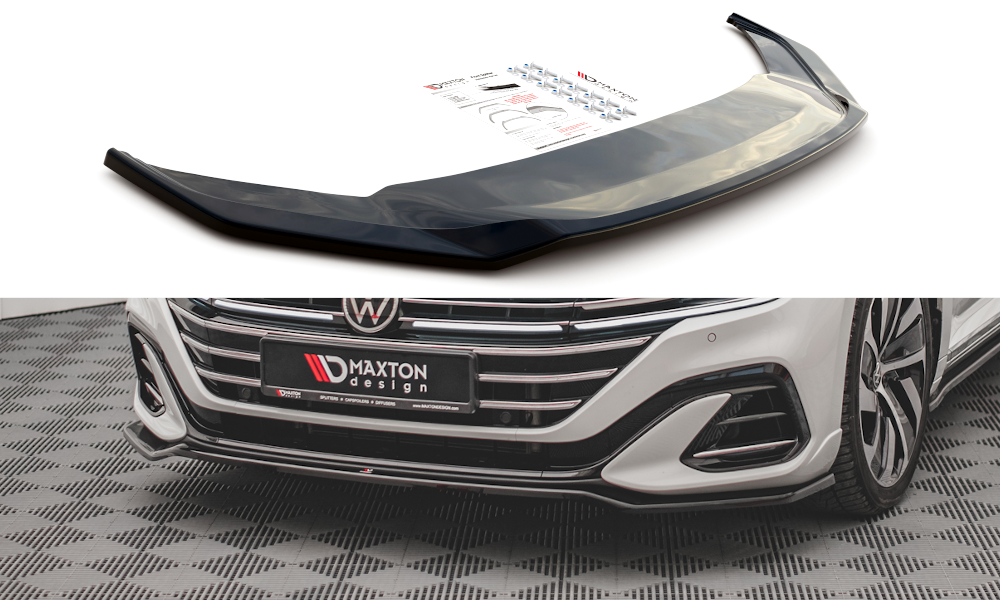 Front Ansatz V.3 für VW Arteon R-Line Facelift schwarz Hochglanz
