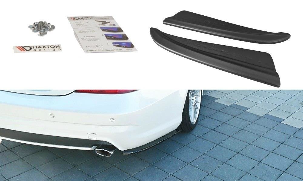 Heck Ansatz Flaps Diffusor für Mercedes CLS C219 55AMG schwarz Hochglanz