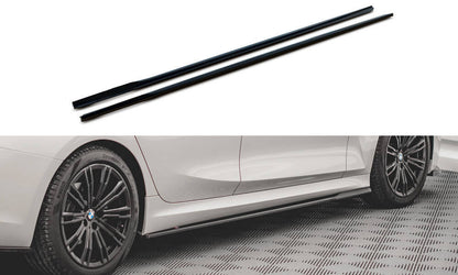 Seitenschweller Ansatz V.2 für BMW 3er G20 / G21 M-Paket schwarz Hochglanz