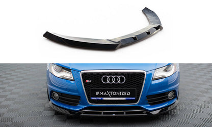 Front Ansatz V.4 für Audi S4 / A4 S-Line B8 schwarz Hochglanz