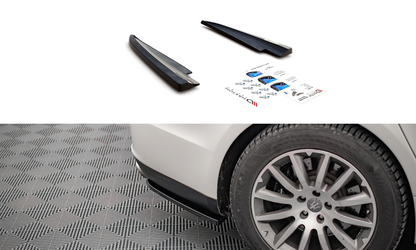 Heck Ansatz Flaps Diffusor für Maserati Ghibli Mk3 schwarz Hochglanz