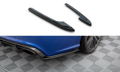 Heck Ansatz Flaps Diffusor für Audi Audi RS6 C7 / C7 Facelift schwarz Hochglanz