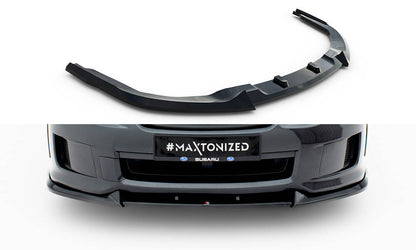 Front Ansatz V.2 für Subaru Impreza WRX STI Mk3 Facelift schwarz Hochglanz
