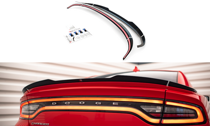Spoiler CAP für Paket Dodge Charger RT Mk7 Facelift schwarz Hochglanz