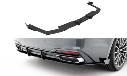 Street Pro Heckschürze + Flaps für Audi A5 F5 Facelift schwarz Hochglanz