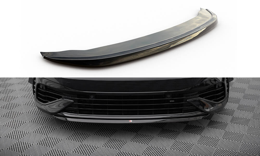 Front Ansatz V.7 für VW Golf R Mk8 schwarz Hochglanz