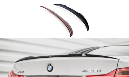 Spoiler CAP für BMW 4er F32 schwarz Hochglanz