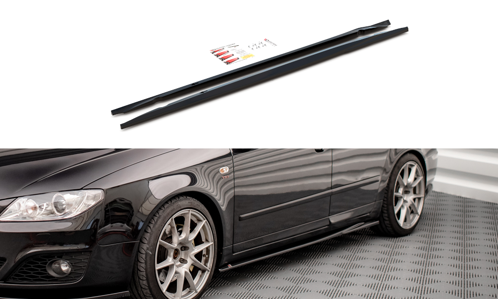 Seitenschweller Ansatz für Seat Exeo Carbon Look