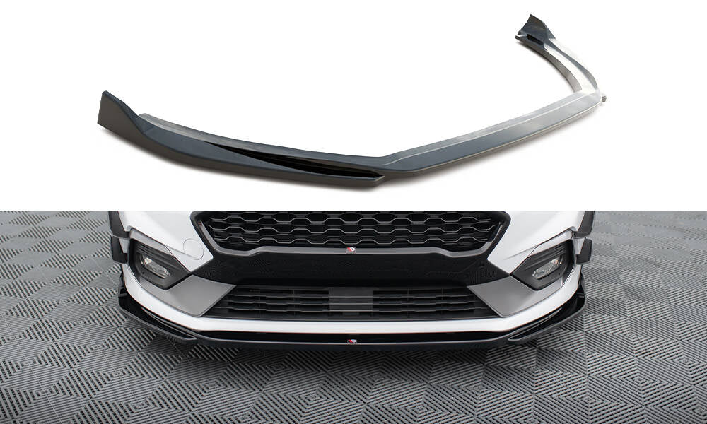 Front Ansatz V.4 für Ford Fiesta Mk8 ST / ST-Line schwarz Hochglanz