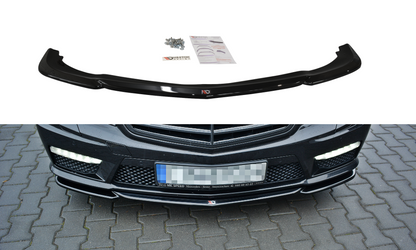 Front Ansatz V.1 für Mercedes E63 AMG W212  schwarz Hochglanz