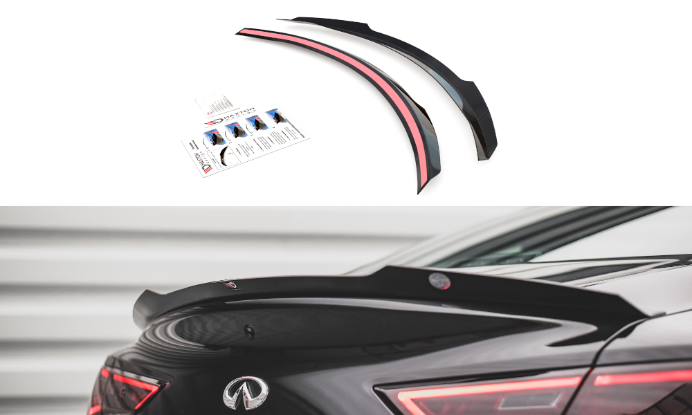Spoiler CAP für Infiniti Q60 S Mk2 schwarz matt